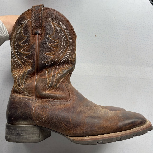 ARIAT Brown Oiled Rowdy Hybrid Rancher Western Boot Size 11EE (Wide) - Picture 2 of 7